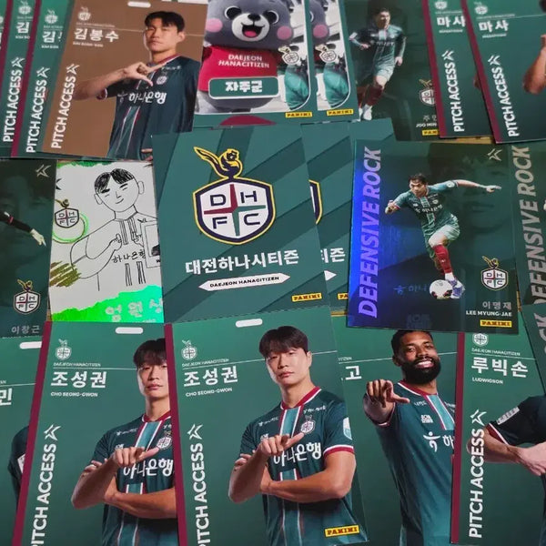 [BUNJANG] Panini Daejeon Hana Citizen FC Player Collection / 대전하나시티즌 파니니 이창근 마사 주민규 이명재 이순민 조성권 김문환