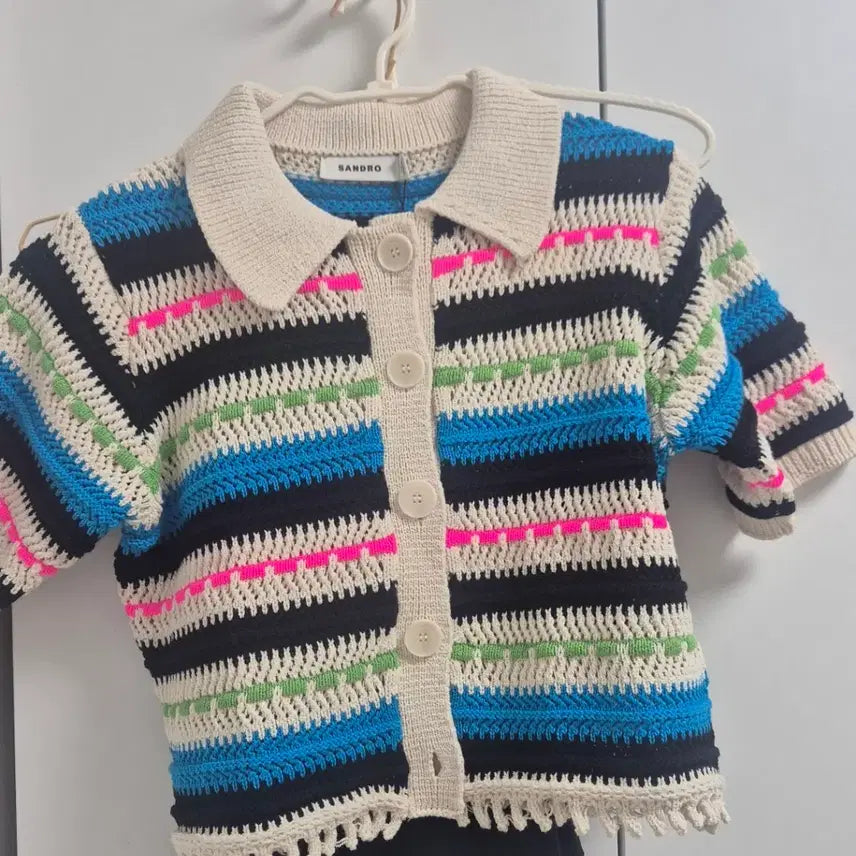 [BUNJANG] Sandro Cropped Knit Cardigan / 산드로 크롭 니트 카디건