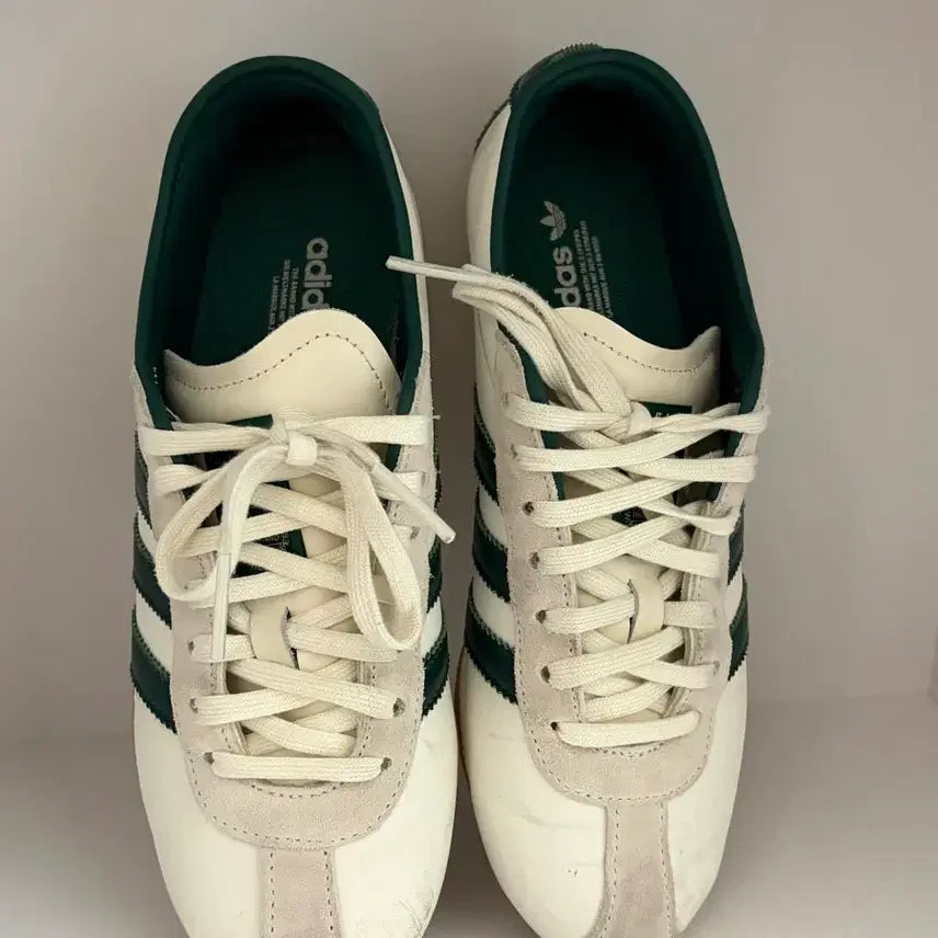 [BUNJANG] Adidas VL Court Base Cloud White Green Sneakers 235 / 아디다스 VL 코트 베이스 클라우드 235