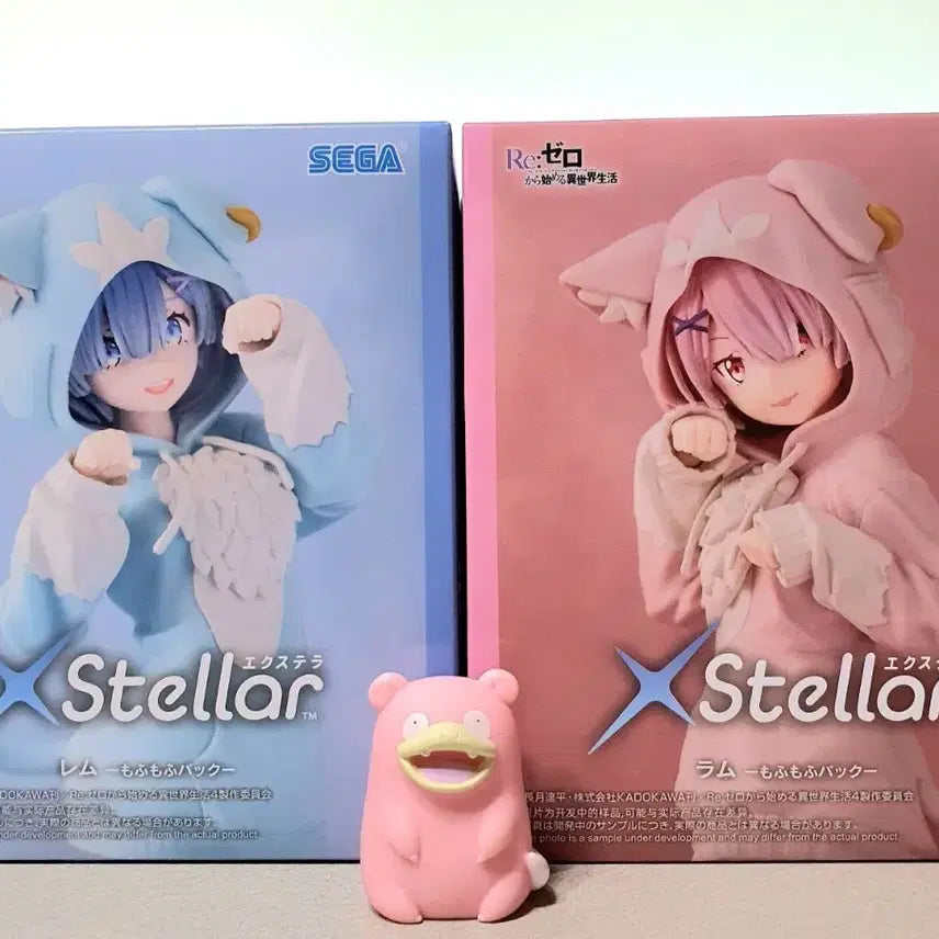 [BUNJANG] SEGA Re:Zero Ram & Rem MoehMoe Pack XStellar Figure (Sealed) / (미개봉)세가 리제로 XStellar 피규어 렘&람 모후모후팩