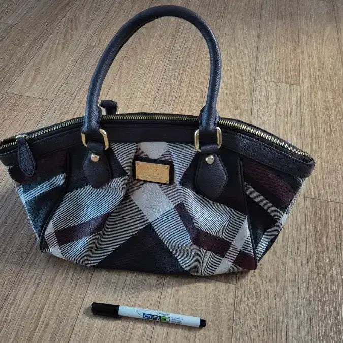 [BUNJANG] Daks Check Tote Bag / 정품 닥스 체크 토트백