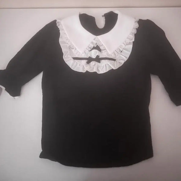 [BUNJANG] No:emi Cut Sew Short Sleeve Blouse / 노에미 컷소우 반팔 블라우스 양지뢰 지뢰계 스나계 걸리