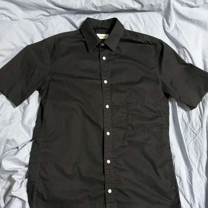 [BUNJANG] Lemaire Short-Sleeve Shirt Black 46 / 르메르 반팔 셔츠 46 블랙