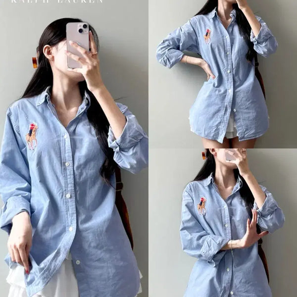 [BUNJANG] Polo Ralph Lauren Big Pony Shirt / 폴로 빅포니 셔츠