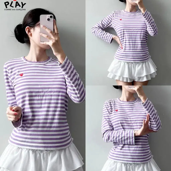 [BUNJANG] Comme des Garçons Long Sleeve Striped Shirt / 꼼데가르송 롱슬리브