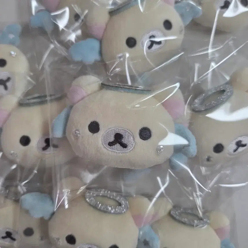 [BUNJANG] San-X Rilakkuma Full Series Plush Badge - Sky Angel / 산엑스 코리락쿠마 가득 시리즈 인형 뱃지 - 하늘 천사