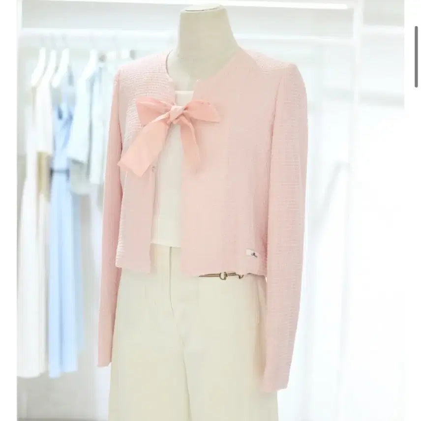 [BUNJANG] It Michaa Ribbon Detachable Jacket (New, Sealed) / [택있는미개봉새제품] 색감너무이쁨 잇미샤 리본 디테쳐블 자켓  정가 26