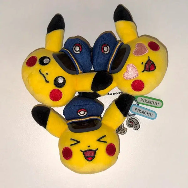[BUNJANG] Pokemon Official Station Pikachu Busan Limited Edition Keyring Set (3 Types) / 포켓몬스터 역장 피카츄 부산 한정 키링 3종 일괄
