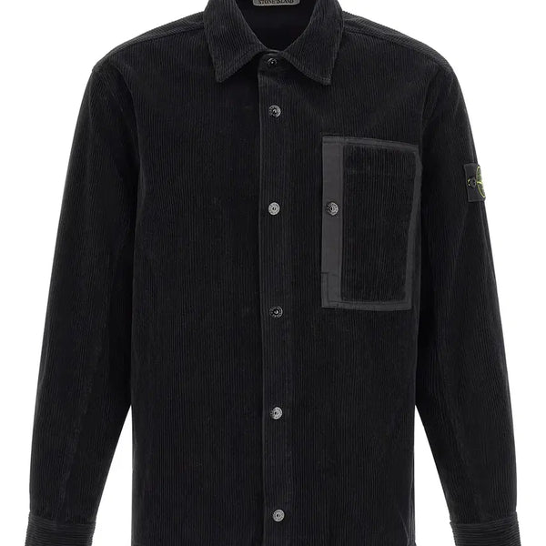 [BUNJANG] Stone Island Men's '1200016' Overshirt Black / (새상품) 스톤아일랜드 남성 '1200016' 오버셔츠 블랙 신상