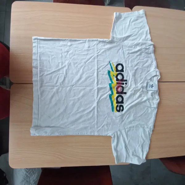 [BUNJANG] Adidas Short Sleeve T-Shirt White / 아디다스 반팔 티셔츠 화이트