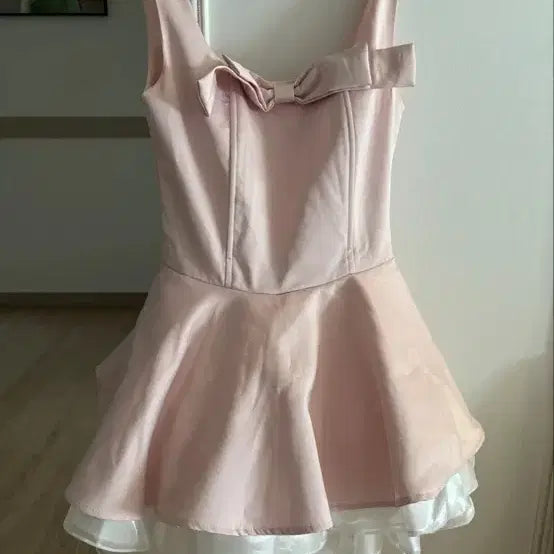 [BUNJANG] Pink Ribbon Dress / 리본 드레스및원피스