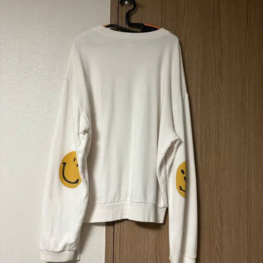 [BUNJANG] Kapital Eco Fleece Knit Crew Smile Sweatshirt / 캐피탈 에코 플리스 니트 크루 스마일 맨투맨 5사이즈
