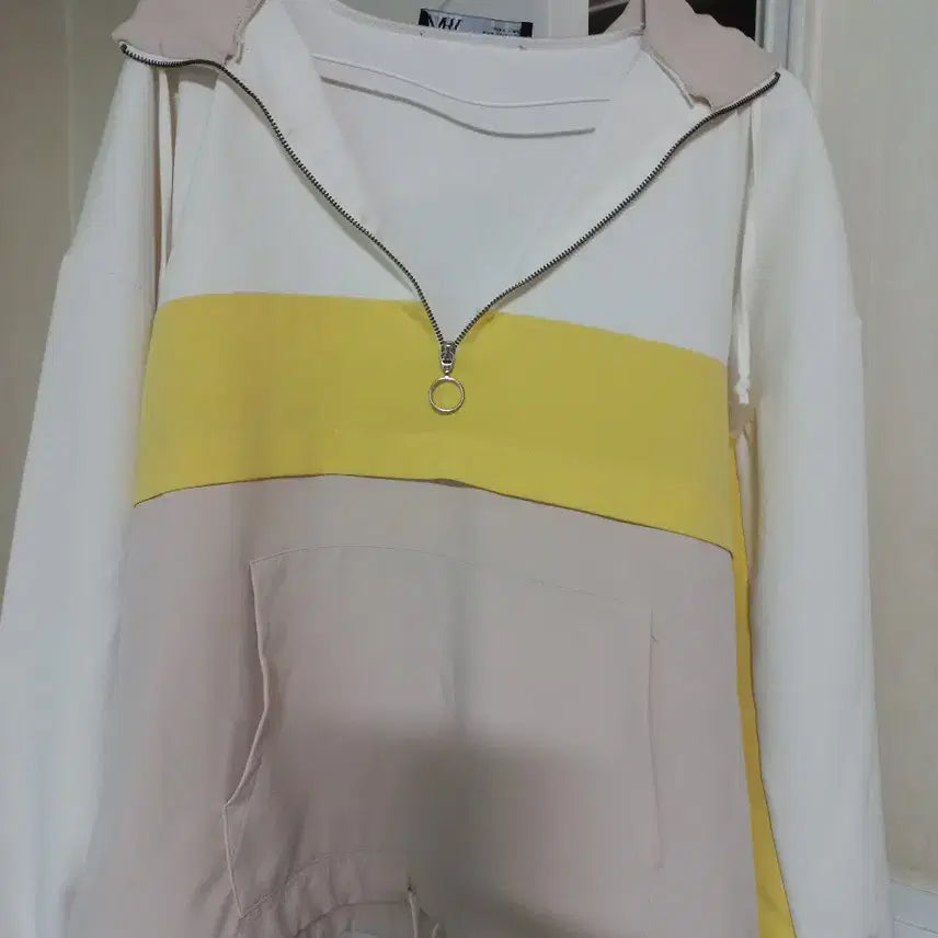 [BUNJANG] Zara Color Block Zip-Up Hoodie / 자라후드디