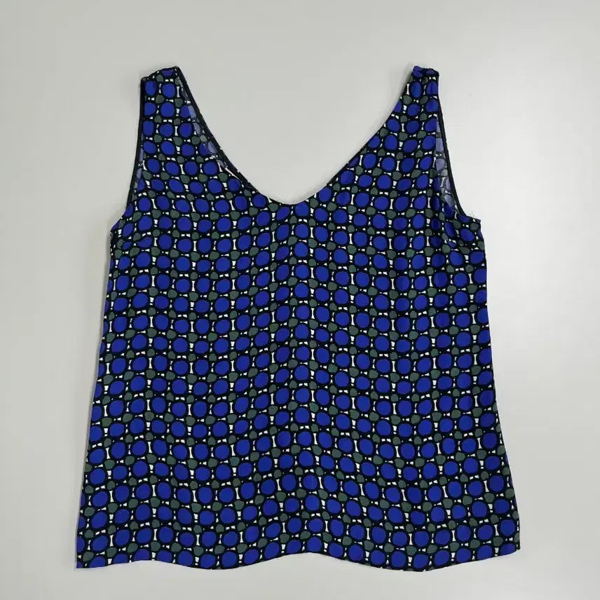 [BUNJANG] Marni Blue Green Pattern Sleeveless Top / [정품] 마르니 블루 그린 패턴 슬리브리스
