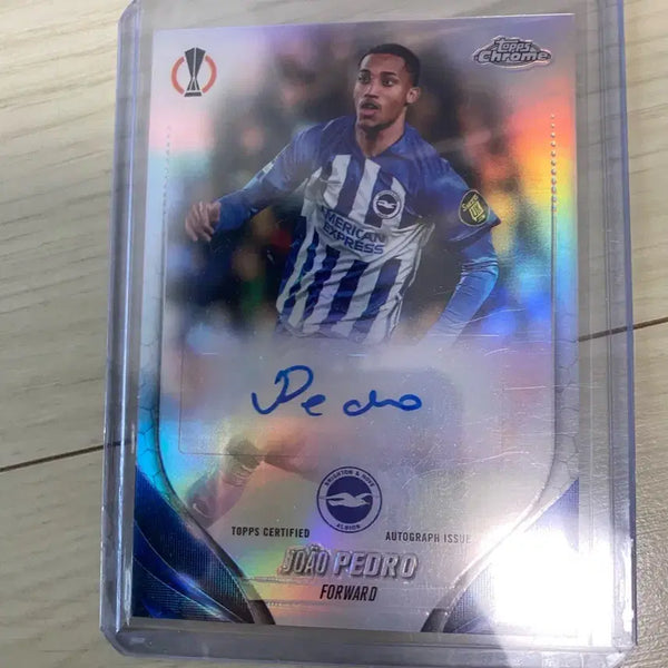 [BUNJANG] Tops Chrome Football Card Joao Pedro Auto Card / 탑스 크롬 축구카드 주앙 페드루 오토카드