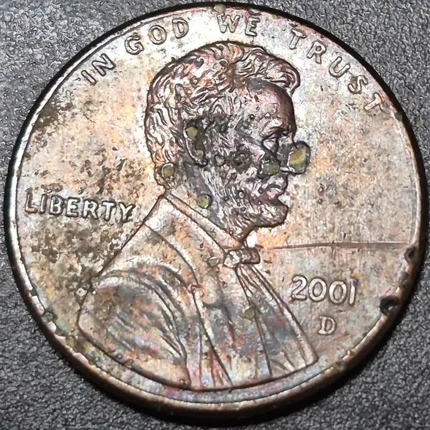 [BUNJANG] 2001 Lincoln Penny - Error Coin / 2001년 링컨 페니. 불량 주화