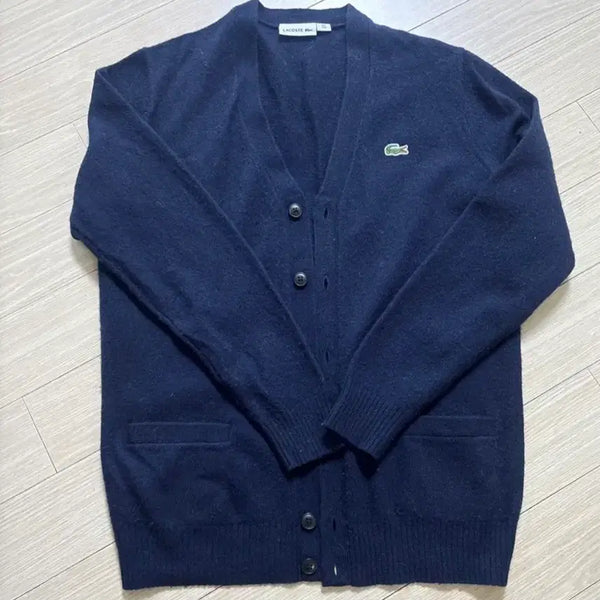 [BUNJANG] Lacoste Navy Cardigan / 라코스테 네이비 가디건