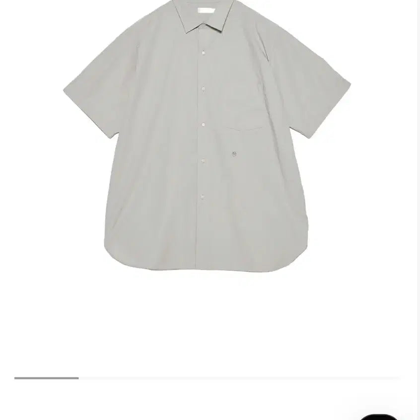[BUNJANG] nanamica Regular Collar Wind Short Sleeve Shirt Grey / S) 나나미카 레귤러 칼라 윈드 반팔 셔츠 그레이