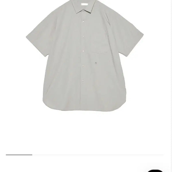 [BUNJANG] nanamica Regular Collar Wind Short Sleeve Shirt Grey / S) 나나미카 레귤러 칼라 윈드 반팔 셔츠 그레이