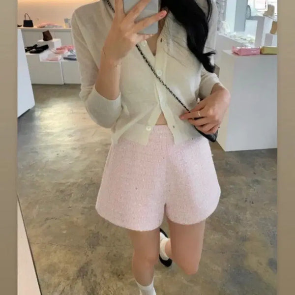 [BUNJANG] Berni Market Tweed Pants Pink M / 베르니마켓 트위드 팬츠 핑크 M