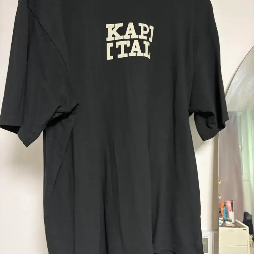 [BUNJANG] Kapital Rookie Crewneck T-Shirt Black L / 캐피탈 루키 크루넥 티셔츠 블랙 L