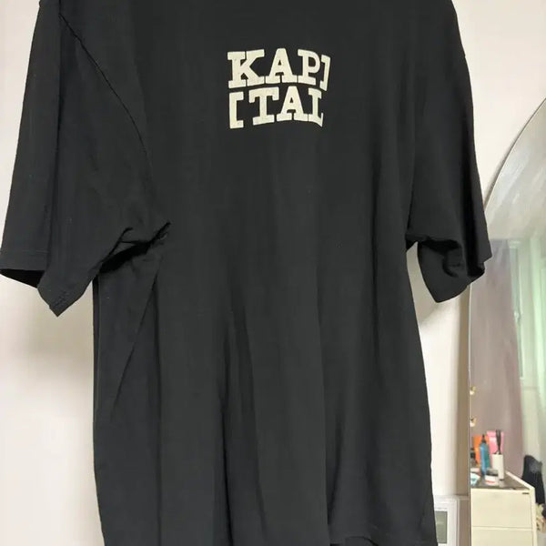 [BUNJANG] Kapital Rookie Crewneck T-Shirt Black L / 캐피탈 루키 크루넥 티셔츠 블랙 L