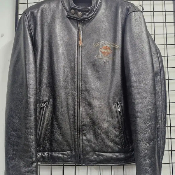 [BUNJANG] Harley-Davidson Vintage Leather Rider Jacket Black XL / 100-105XL 할리데이비슨 빈티지 가죽 라이더 자켓 블랙