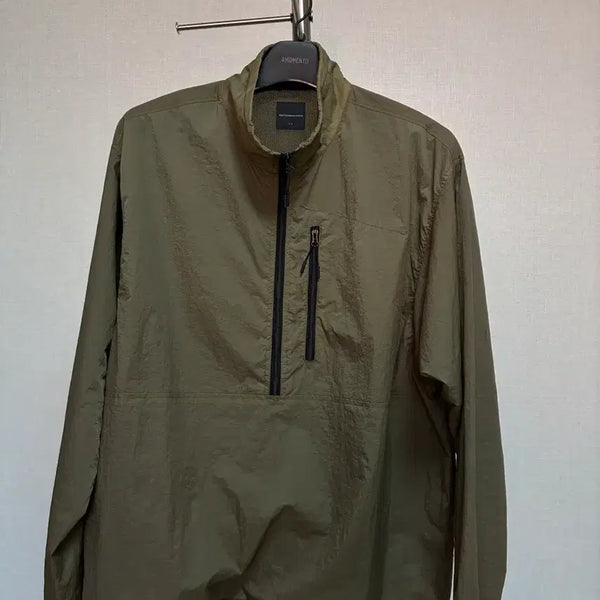 [BUNJANG] MOIF Nylon Half Zip-Up Olive / 2) 모이프 나일론 하프집업 올리브 색상