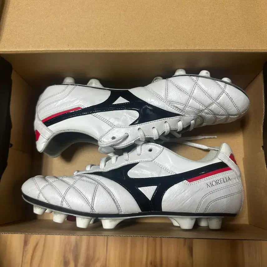 [BUNJANG] Mizuno Morelia II MIJ (Japan) Cross Stitch FG Soccer Cleats / (255)미즈노 모렐리아2 MIJ(JPN) 크로스스티치