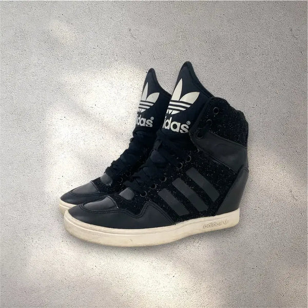 [BUNJANG] Adidas High-Top Wedge Heel Sneakers / [220] 아디다스 하이탑 웨지힐 스니커즈 (No.669)