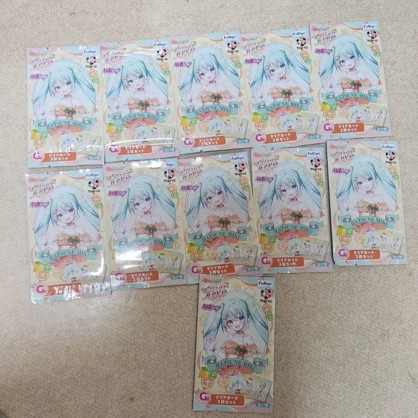 [BUNJANG] Hatsune Miku Clear Card Pack Bundle / 하츠네 미쿠 클리어 카드팩 모음