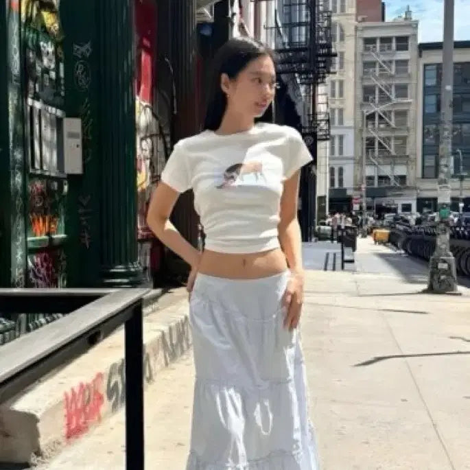 [BUNJANG] Jenice Skirt White/Ivory / 제니스커트 새상품