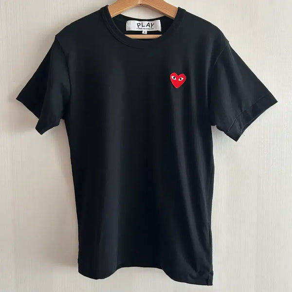 [BUNJANG] Comme des Garçons PLAY Red Heart Emblem Short Sleeve T-Shirt (S) / 꼼데가르송 플레이 레드 와펜 반팔(S)