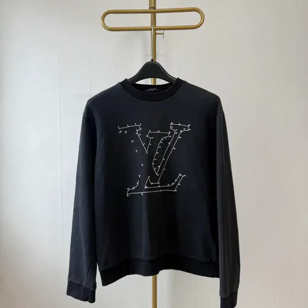 [BUNJANG] Louis Vuitton LV Stitch Logo Sweatshirt M / 루이비통 LV 스티치 로고 맨투맨 M