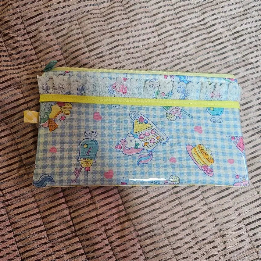 [BUNJANG] Pony Dessert Lace Pencil Case (Blue) / 포니 디저트 레이스 필통(블루)