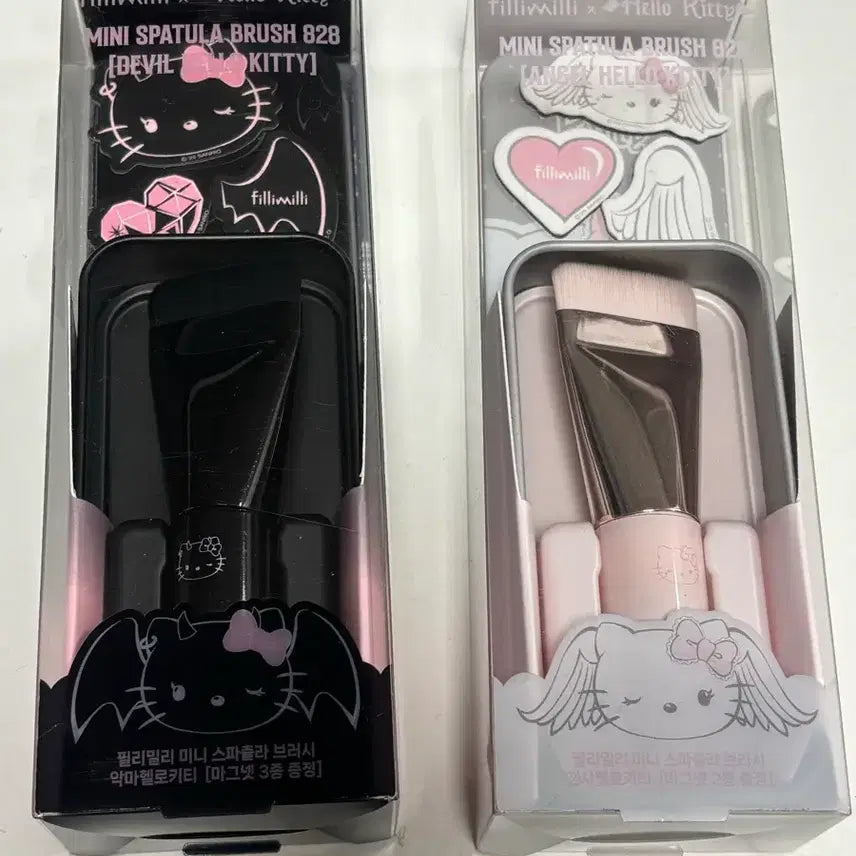 [BUNJANG] Fillimilli Hello Kitty Mini Spatula Brush 828 (Set of 2) - Sealed / 필리밀리 헬로키티 미니 스파츌라 브러쉬 828 2종 미개봉