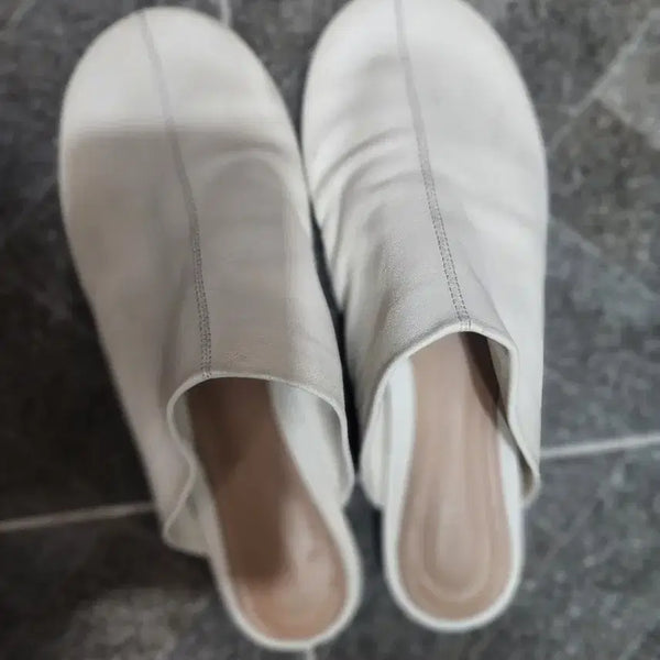 [BUNJANG] Bottega Veneta Leather Loafers Mules Size 38 / 보테가 베네타 블로퍼 뮬 38사이즈