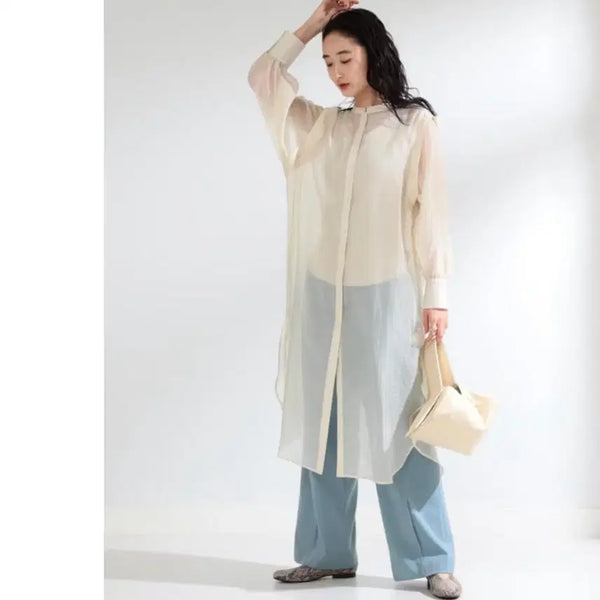 [BUNJANG] Ray Beams Long Blouse / ray beams 레이빔즈 롱 블라우스
