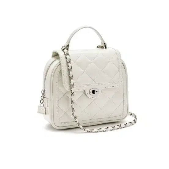 [BUNJANG] Cardinelli Red Two Art Bag White Silver / 카디넬레드 투아트백 화이트실버