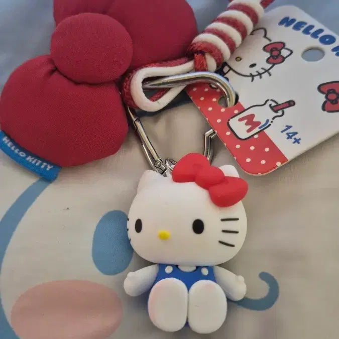 [BUNJANG] Red Ribbon Kitty Keychain / 빨간리본키티키링 새상품