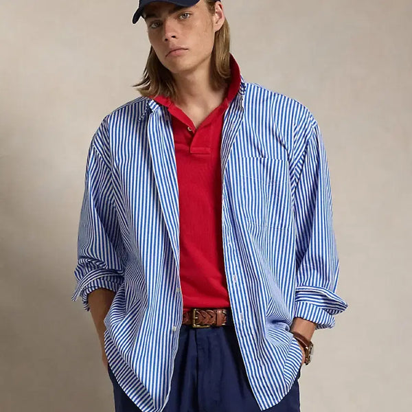 [BUNJANG] Polo Ralph Lauren Big Stripe Shirt / 폴로 랄프로렌 빅 스트라이프 셔츠