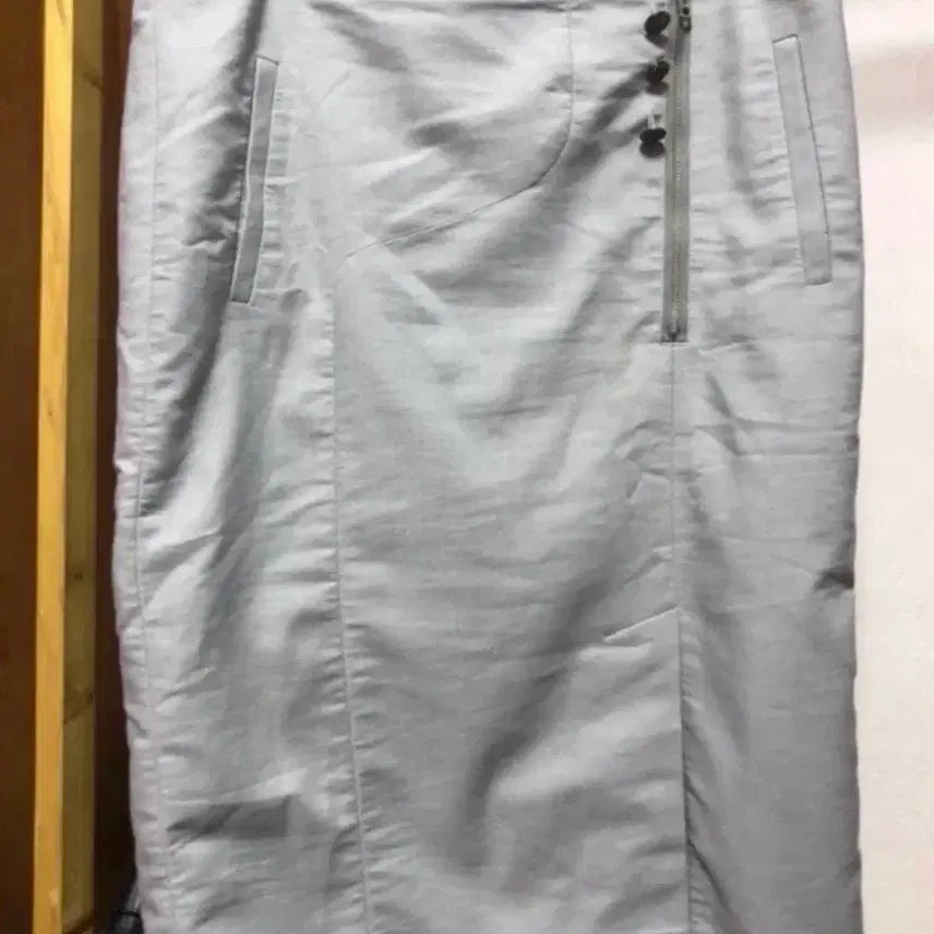 [BUNJANG] Gray Long Skirt / 회색 롱스커트