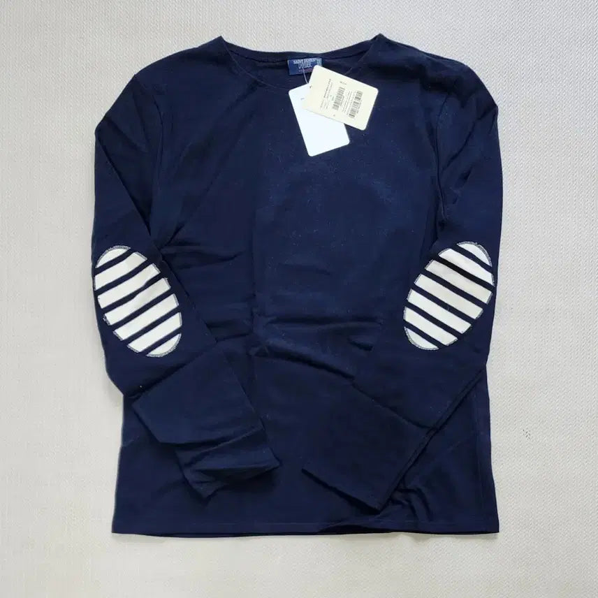 [BUNJANG] Saint James Merid Mod Elbow Patch Long Sleeve T-Shirt Navy XL / 세인트제임스 Merid mod 엘보패치 긴팔 티셔츠 XL