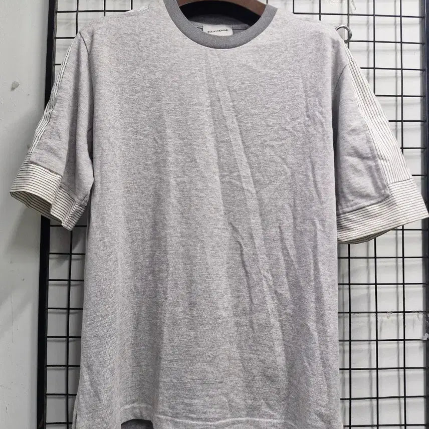 [BUNJANG] Solid Homme 100L Cotton Blend Round Neck Short Sleeve T-Shirt / 100L 솔리드옴므 면 혼방 라운드 반팔티.