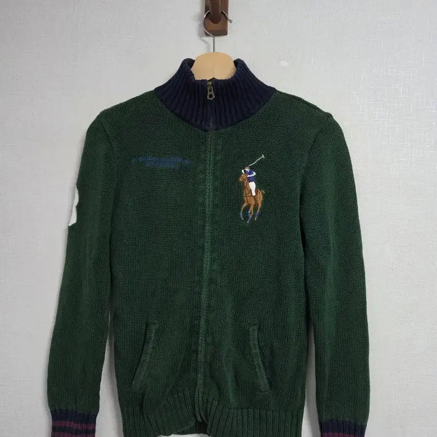 [BUNJANG] Polo Ralph Lauren Big Pony Zip-Up Knit Size 12/14 / 폴로 랄프로렌 빅포니 집업 니트  12/14