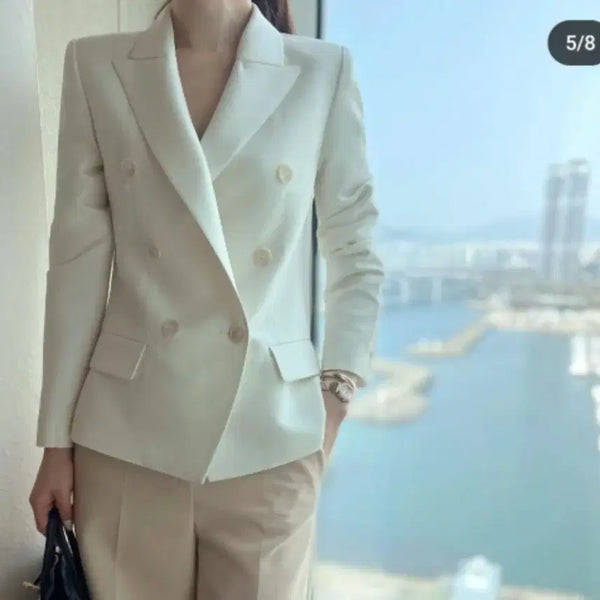 [BUNJANG] Thelorang Double Jacket Ivory / 더로랑 더블자켓 55