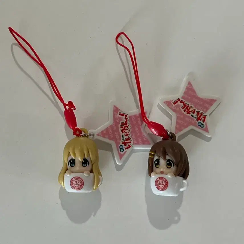 [BUNJANG] K-On! Tsumugi Yui Teacup Keychain Bundle Set / 케이온 티컵 키링 츠무기 유이 일괄