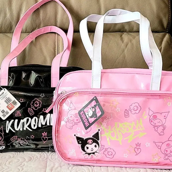 [BUNJANG] Sanrio Authentic Kuromi Y2K Shoulder Bag Black/Pink / 산리오 정품 쿠로미 Y2K 숄더백 블랙/핑크(새상품)