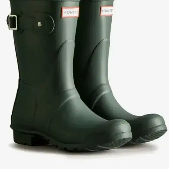 [BUNJANG] Hunter Original Short Rain Boots Hunter Green / 헌터 오리지날 숏 레인부츠 헌터그린 240