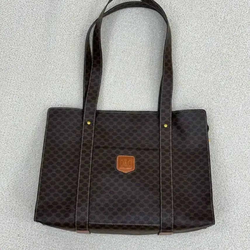 [BUNJANG] Celine Macadam Shoulder Bag Brown / 셀린느 마카담 숄더백 브라운